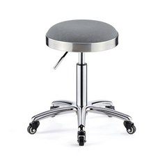 스텐 스툴 의자 발톱 철 단일 블랙 이동식 인테리어 진료 간이 미용실, 1개, AG. 회색 단일 원형 광동 발톱 업그레이드 휠