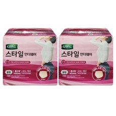 디펜드 언더웨어 여성 슬림 중형 10개입 2개 빠른흡수력 요실금 성인용기저귀