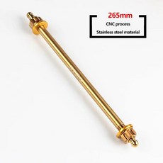 오토바이 스윙암 프론트 액슬 키트 골드 티타늄 육각 씰 전기 자전거 모페드 커스텀, 6. golden 265mm, 1개