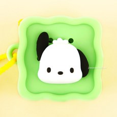 미니 실리콘 페이스 파우치(그린) 포차코 스퀘어
