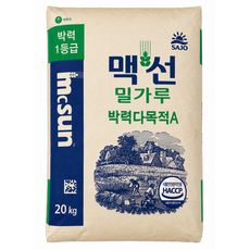 사조동아원 맥선 박력다목적용 밀가루, 20kg, 1개