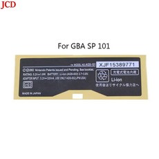 JCD GBC GBP GBL GB GBA SP NDS SENS Wii 게임 콘솔용 새 라벨 백 스티커 게임보이 컬러 쉘 스틱 교체, [15] GBA SP  101, 01 분홍색