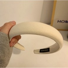 小熊造型髮箍 韓版羊羔絨髮圈, 1個, 素色系｜米白