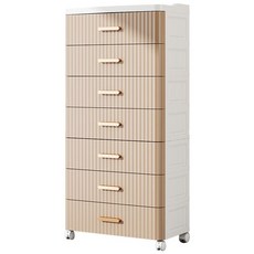 와이드 서랍장 5단 플라스틱 6단 파스텔 라탄 정리함 수납함 대형 안방 파티션, 56cm 폭 카키