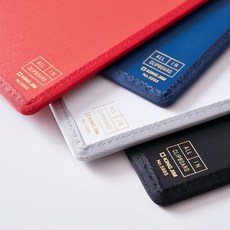 KING JIM ALL IN CLIPBOARD 口袋收納板夾 二折式收納款 黑色/藍色/紅色/白色, 黑, 1個