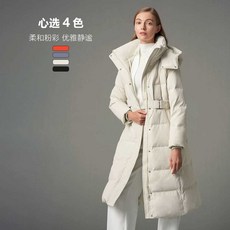 트렌치점퍼 폭스퍼롱패딩 벨트롱패딩 보온 덕다운, 상세 페이지 참고, 185/104A 블랙