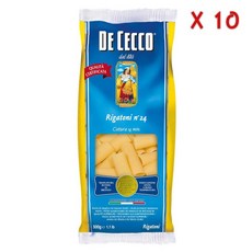 데체코 리가토니 넘버 24 파스타 두럼 위트 세몰리나, 500g, 10개