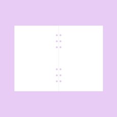 와우샵 DIY 6공 다이어리 속지 A6 A5, 무지 노트 [45장]