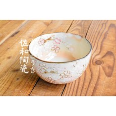 佐和陶瓷餐具批發 京之春抹茶碗 日本製 抹茶碗 茶具 日料 櫻花 花紋 餐廳 無菜單 送禮, 1個