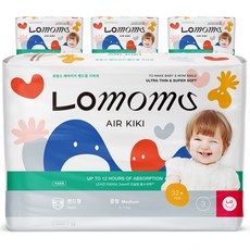 로맘스 에어키키 밴드형 기저귀 유아용, 중형(M), 128매