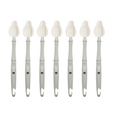 리에또 클린 롱 젖꼭지솔 7개 텀블러 물병 젖병 세척솔, 라이트그레이