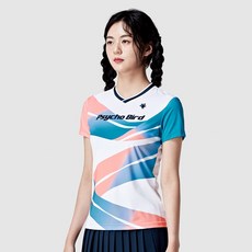 싸이코버드 PSY-6015 배드민턴 여성 반팔 티셔츠