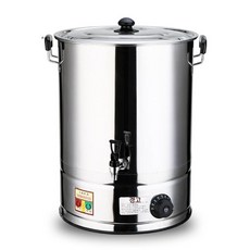 스테인리스 약탕기 한약 달임기 멸치망 다시통 대형 채반, 지름 30 높이 30 용량 약 20L 비전기 모델, 기본 색상