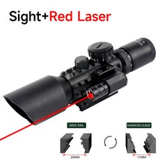 콘서트망원경 고배율 천체 전술 사냥 조정 가능한 조준기 망원경 야외 스포츠 장거리 적색 및 녹색 점 광학, 4.Set C