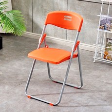 고내구성 접이식 책걸상 교회 강의실 일체형 책상, 9017오렌지의자