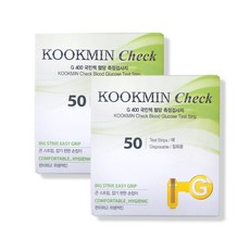 녹십자GC 국민첵 혈당시험지, 2개, 50개입