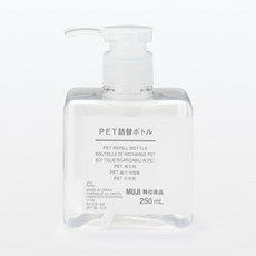 (정품) 무인양품 PET 용기 리필용 250ml, 화이트 4550344904404