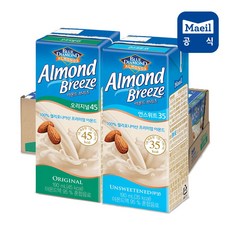 매일 아몬드브리즈 오리지널 190ml 24팩 + 언스위트 190ml 24팩, 48개