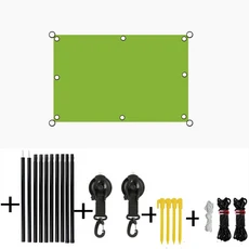 차량용 측면 캐노피 차양막 사이드 루프 텐트 캠핑카 하이킹 사용에 적합, 03 green suit