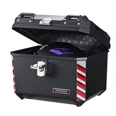 모코엘 오토바이 탑박스 ABS배달용 잠금장치 배달 박스, 블랙