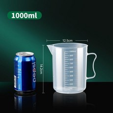 2000毫升 帶刻度量杯, 1個, 1000毫升2個,食品級大容量計量杯, 2000毫升, 1000毫升2個