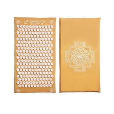 이완 근육 마사지 수면 보조 및 내면 긴장 해제를 위한 샤크티매트 지압 매트 침술과 유사하게 바늘이 필요 없음 클래식 레벨 1 샤크티 블랙, Classic Level 1 Yellow