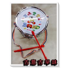 古意古早味 打鼓遊戲 懷舊童玩 樣式隨機 內直徑18公分, 1個