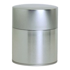 코토도 찻잎 보관 캔 플랫 200g, 1개, 실버