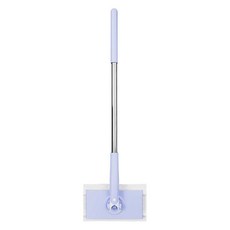 可伸縮洗臉巾拖把-紫色95cm，伸縮自如，輕鬆清潔，柔軟吸水，居家清潔好幫手, 1個