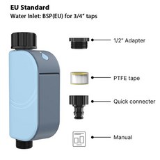 도어락Tuya WIFI 스마트 정원 급수 타이머 밸브 홈 야외 관개 원격 자동 제어 도구 Alexa Google, 01 빠른  Mainland, 02 WiFi-EU