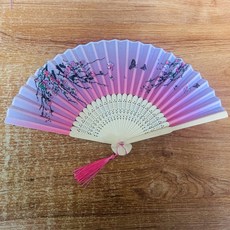 전통 부채 선물용 클래식 접이식 부채, 1개