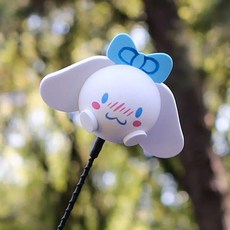 차량용 자동차 안테나볼 차꾸미기 눈알 석탄볼 검은공, 대형 시나모롤 (6.5cm)