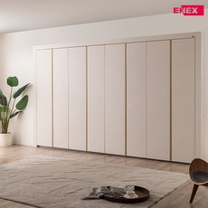 누아 붙박이장(고급형)-360cm (12자), 스톤 베이지