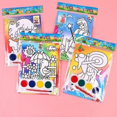 DIY 생일 페인트 보상 파티 다시 그림 카니발 낙서 유치원 10 30 어린이 PCS 색칠 학교 선물 만화, 30PCS