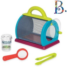 [브랜드B] 캠핑 야외활동 곤충 벌레잡기 세트 (곤충채집함+돋보기+채집자+핀셋) B. toys - Bug Bungalow Insect Catching Kit, 1세트