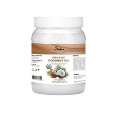 유기농 정제되지 않은 콜드 프레스 엑스트라 버진 코코넛 오일 -64온스/1.8kg