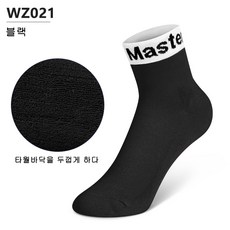 Pro Golf Master 여성 쿠션 압박 중목양말 5족 세트, 30개, WZ021블랙