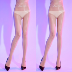 여성용 5D 레이스 허리 팬티스타킹 2켤레 세트 | 우아한 레이스 슬림핏 하루종일 편안함
