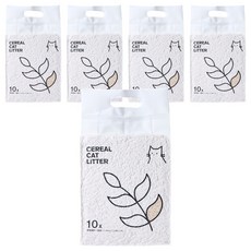 榖喵喵 穀物貓砂 10倍除臭版 1.5mm 2.4kg 6L, 5包, 無香