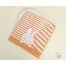 miffy 米飛兔 純棉擦手方巾 31cm x 30cm 橘色, 詳見包裝, 詳見包裝, 棕色（沒有吊繩）