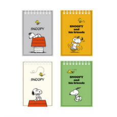 희망노트 피너츠 스누피 상철 수첩 30매, 무작위 발송, 30개
