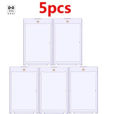 DINI 35PT 프리미엄 자석 카드 홀더 / 카드 케이스 (5개입), 투명한, 5단