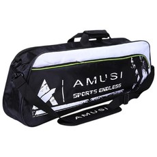 AMUSI 羽球袋 3-5支裝 羽毛球拍收納袋 網球運動背包 台灣現貨, 幻影黑