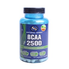 NATURAL SPORT BCAA 2500 植物膠囊, 120顆, 1罐