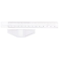 목공용 헤드분리 투명 플라스틱 30cm40cm T자 제도용품 설계자, 35cm