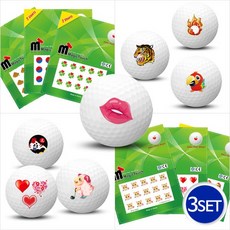 [카시야] 골프공 스티커 매직터치 42종 모음 3세트, 04.매직터치_토끼띠