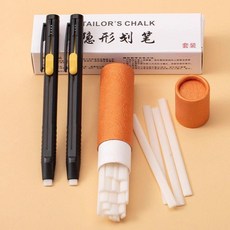 筆殼式裁衣畫粉筆 服裝裁縫製衣專用 劃線記號筆, 2支筆殼+20根筆芯 一套, 1個