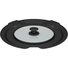 서모스 손잡이를 취할 수 있는 프라이팬 전용 뚜껑 블랙 KLK-2628 BK, 1개