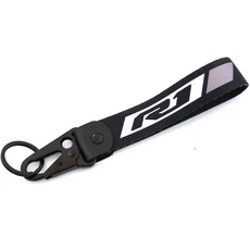 Yamaha R1 R6 YZF-R1 YZFR1 YZF R1M YZFR6 오토바이 프론트 브레이크 저수지 양말 유체 오일 탱크 커버 외장 슬리브 키 체인, [08] 1 piece keyring Grey