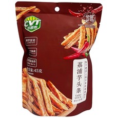 CVT中越泰 芋頭條 蟹黃香辣風味 網紅零食 開袋即食 解饞小吃, 45g, 1個
